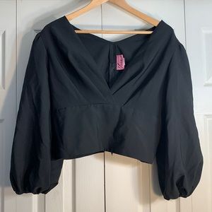 Vixen by Micheline Pitt Bawdy Cropped Blouse